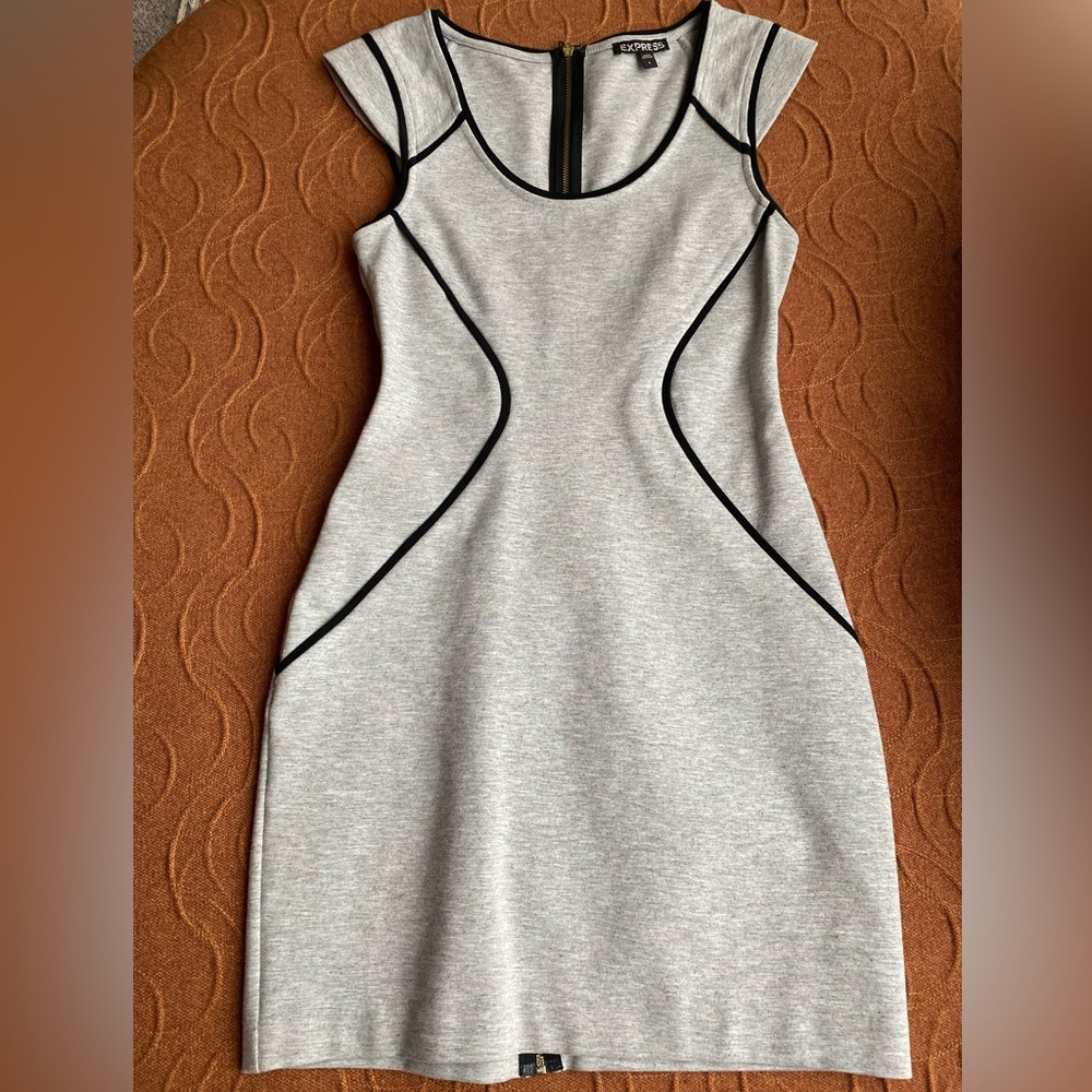 Express Gray form-fitting Dress Size 0